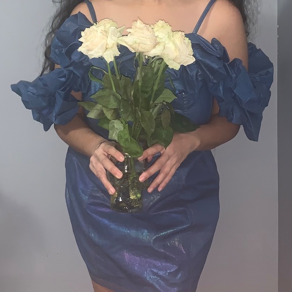 Fashion Nova Feeling Just Right Mini Dress - Blue - 1X - Picture 6 of 6